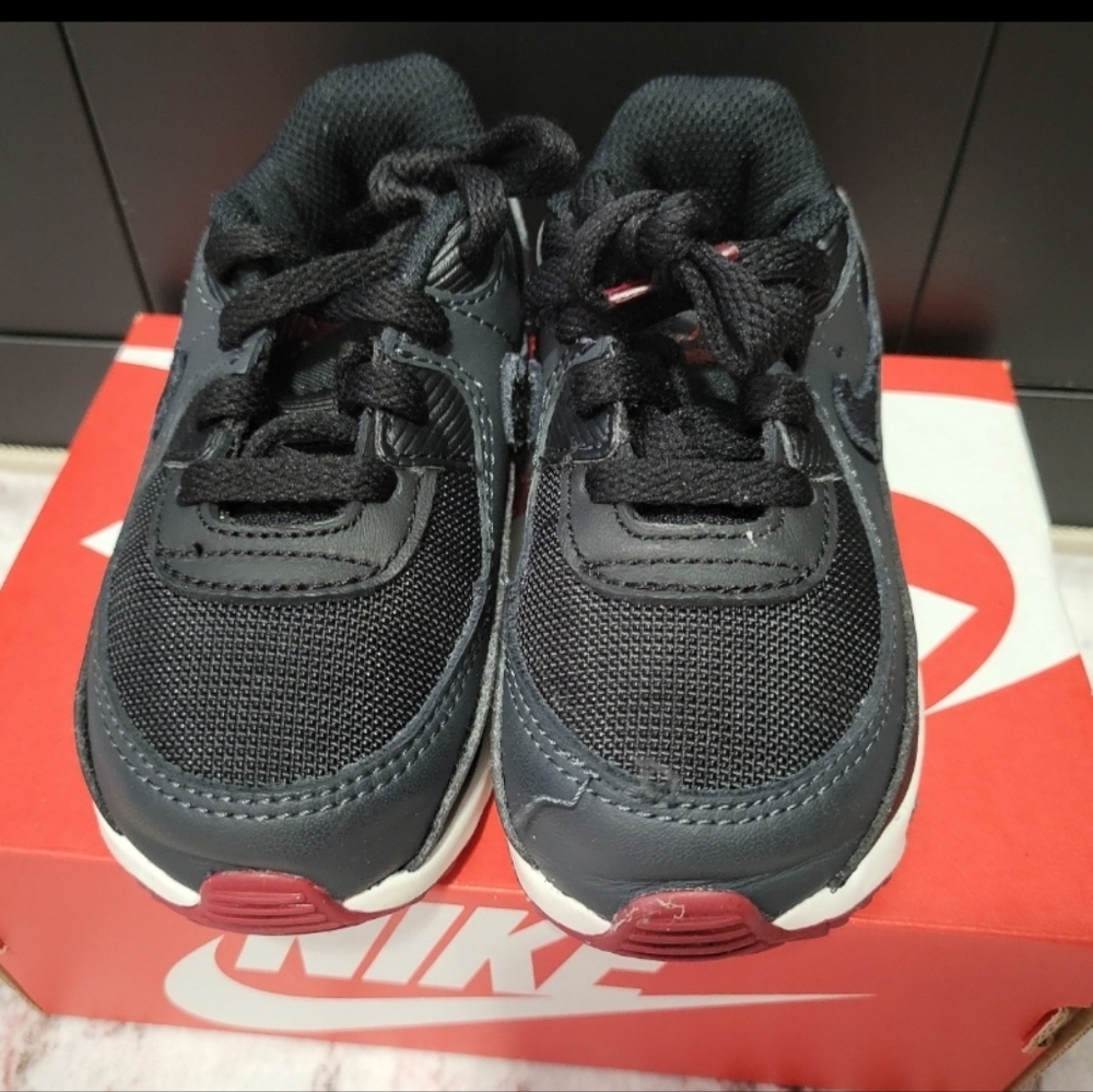 Nike Aor Max 90 Black And Dark Red - 7C